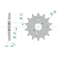 Pignon 22405-15 #520 pour KFX 400 2002-2006 | KSF 400 2002-2005 | LT-R 450 Quadracer K6-L2 2006-2012 | LT-Z 400…